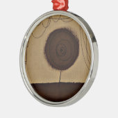 Paul Kleeアート:花が咲く メタルオーナメント (左)