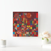 “Paul Klee”の壁掛け時計,No.01-2 スクエア壁時計 (ホーム)