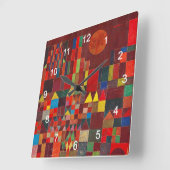 “Paul Klee”の壁掛け時計,No.01-2 スクエア壁時計 (傾斜)