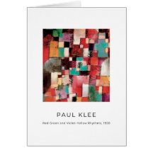 Paul Klee、エレガント抽象芸術モダンファインアートカード
