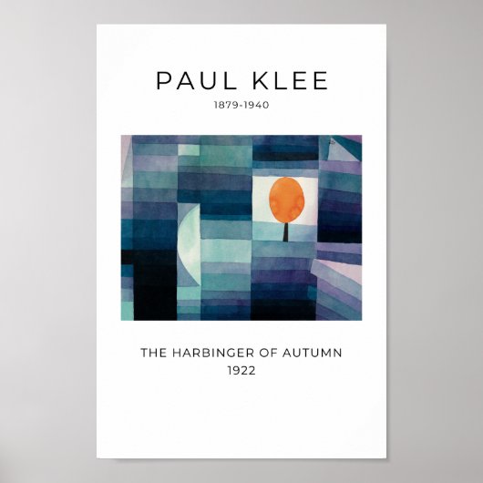 Paul Klee -カラフル抽象芸術アモダンートポスター ポスター (正面)