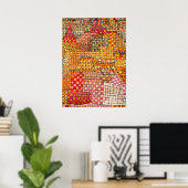 Paul Klee – タウンキャッスルKr. ポスター (ホームオフィス)