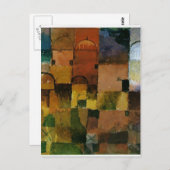 Paul Klee:ドメ赤と白ス ポストカード (正面/裏面)