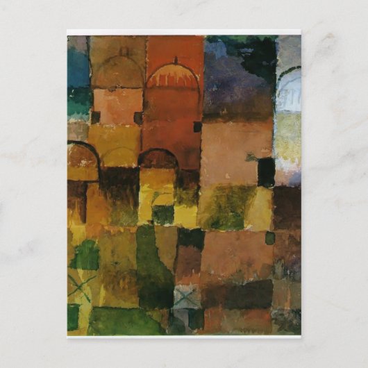 Paul Klee:ドメ赤と白ス ポストカード (正面)