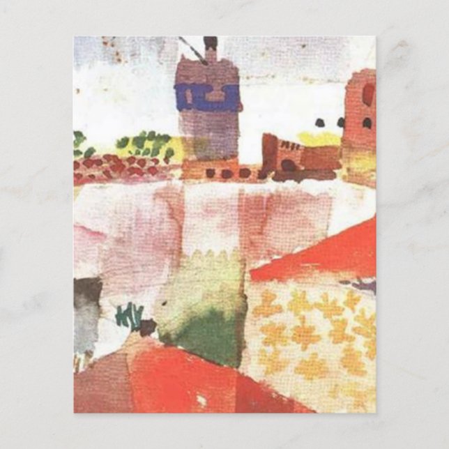 Paul Klee – モスクのあるハマメット(1914) (正面)