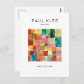 Paul Klee, モダン カラフル抽象芸術 ポストカード (正面/裏面)
