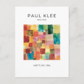 Paul Klee, モダン カラフル抽象芸術 ポストカード (正面)