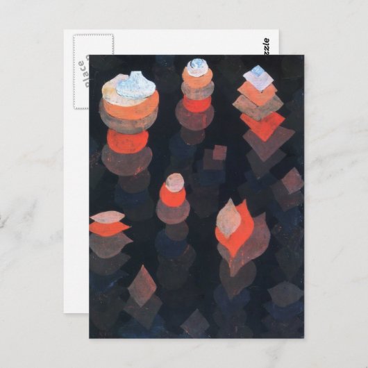 Paul Klee – 夜間植物の成長 ポストカード (正面/裏面)