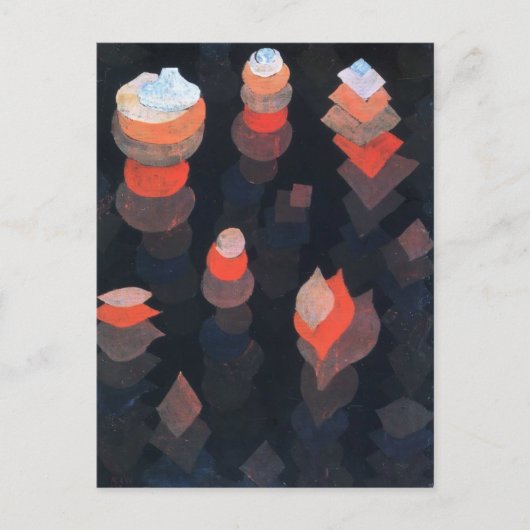 Paul Klee – 夜間植物の成長 ポストカード (正面)