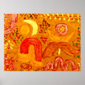 Paul Klee – 暑い中の庭 ポスター (正面)
