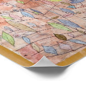 Paul Klee – 疎な葉 ポスター (角)