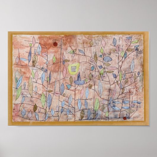 Paul Klee – 疎な葉 ポスター (正面)
