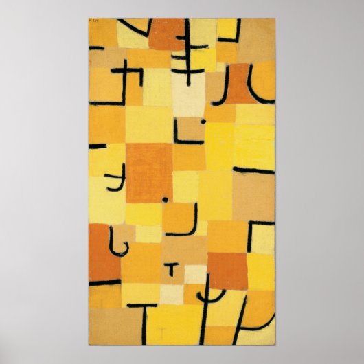 Paul Klee – 黄色のシンボルや象徴 ポスター (正面)