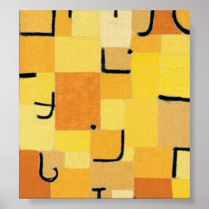 Paul Klee – 黄色のシンボルや象徴 ポスター