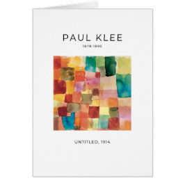 Paul Klee, Absractエレガントファインアートカード