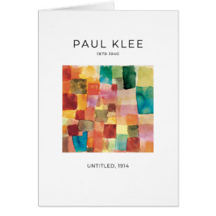 Paul Klee, Absractエレガントファインアートカード