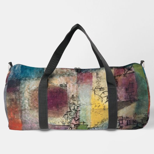 Paul Klee Abstract Art Cubism  ダッフルバッグ (裏面)