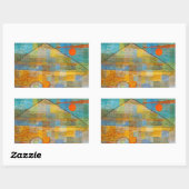 Paul Klee Ad Parnassumスタンプ 長方形シール (シート)