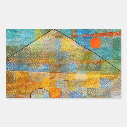 Paul Klee Ad Parnassumスタンプ 長方形シール (正面)