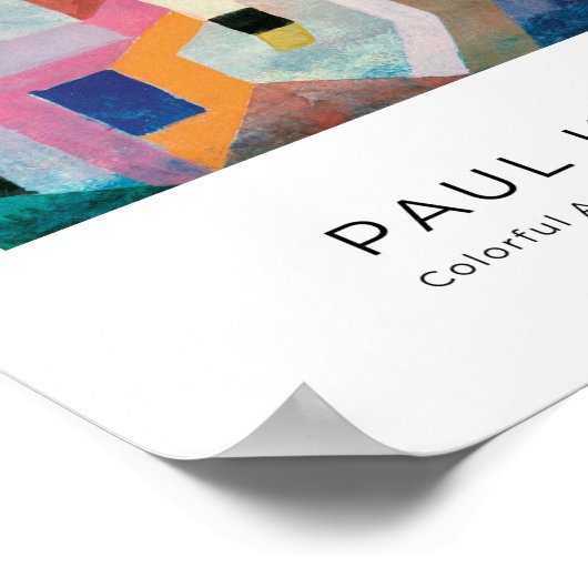 Paul Klee, Architecture カラフル - Data Art ポスター (角)