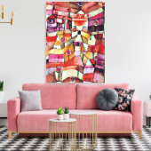 Paul Klee art:バラガーデン、有名なKlee 絵画's キャンバスプリント (インサイチュ (リビング))