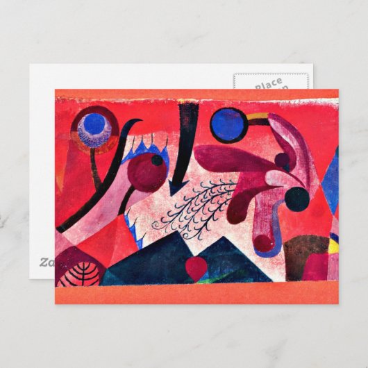 Paul Klee art:有毒な果実 ポストカード (正面/裏面)