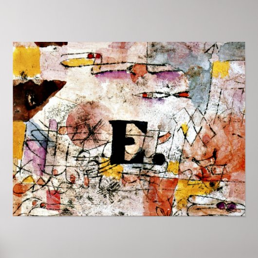 Paul Klee art -水鳥 – ダック， 1919 ポスター (正面)