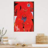 Paul Klee art – 花神話。 ポスター (キッチン)