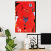 Paul Klee art – 花神話。 ポスター (ホームオフィス)