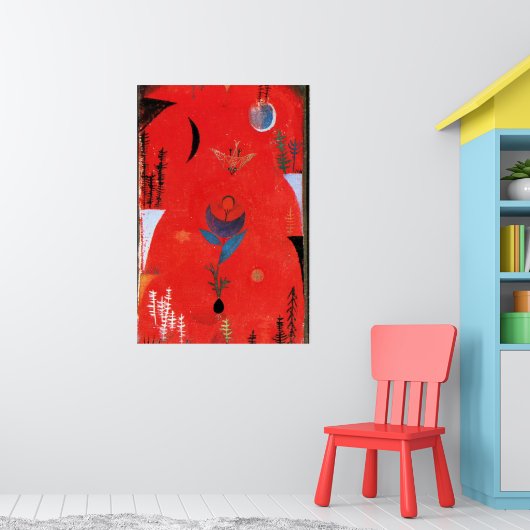 Paul Klee art – 花神話。 ポスター (子ども部屋1)