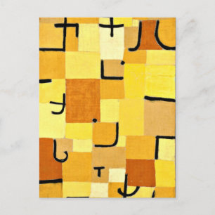 Paul Klee art:黄色のキャラクター ポストカード
