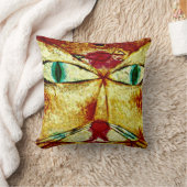 Paul Klee art: Cat and Bird クッション (ブランケット)