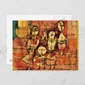 Paul Klee Art: Children and Dog ポストカード (正面/裏面)