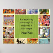 Paul Klee Art Collage with Quotation ポスター (正面)