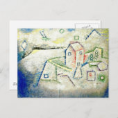 Paul Klee art: Country House in the North ポストカード (正面/裏面)