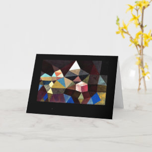 Paul Klee art - Crystalline Landscape カード