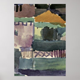 Paul Klee art: In the Houses of St. Germain ポスター