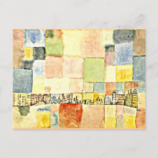 Paul Klee art - Neuer Stadtteil in M ポストカード (正面)