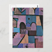 Paul Klee art: Oriental Garden ポストカード (正面/裏面)