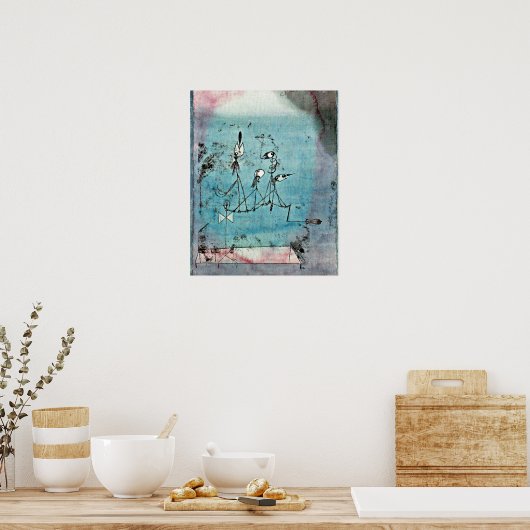 Paul Klee art, Twittering Machine ポスター (キッチン)