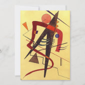 Paul Klee Art: Warm、有名な抽象芸術絵画ズ シーズンカード (正面)