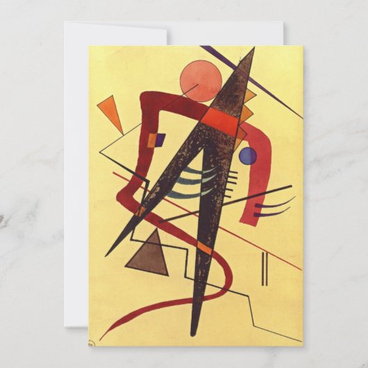 Paul Klee Art: Warm、有名な抽象芸術絵画ズ シーズンカード (正面)