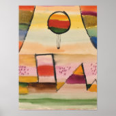 Paul Klee artwork, Der Ballon Imfenster ポスター (正面)