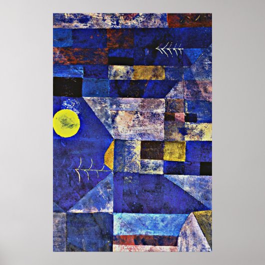 Paul Klee artwork, Moonlight ポスター (正面)