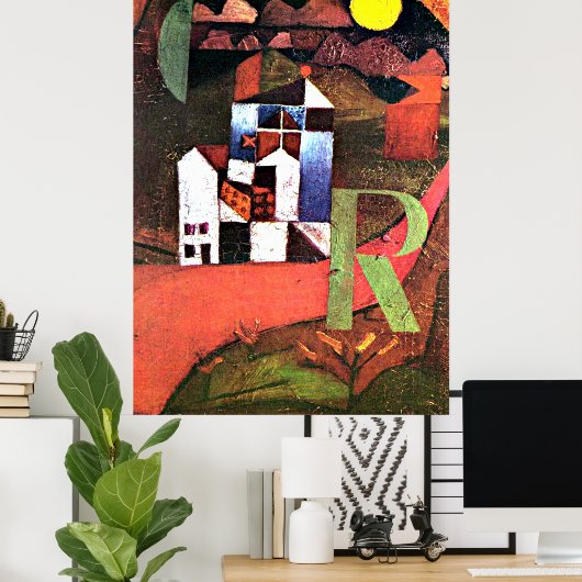 Paul Klee artwork, Villa R ポスター (ホームオフィス)