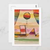 Paul Klee, "Balloon in the Window," 1929 ポストカード (正面/裏面)