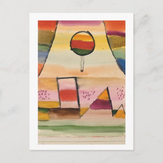 Paul Klee, "Balloon in the Window," 1929 ポストカード (正面)