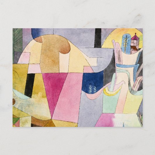 Paul Klee, Black Columns in a Landscape, ポストカード (正面)