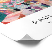 Paul Klee, Burgggarten - カラフル抽象芸術・アート ポスター (角)