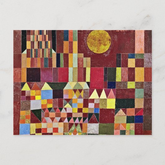 Paul Klee - Castle And Sun ポストカード (正面)